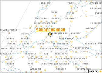 map of Sadd-e Chamrān