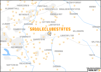 map of Saddle Club Estates