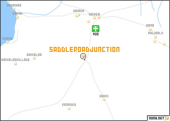 map of Saddle Road Junction