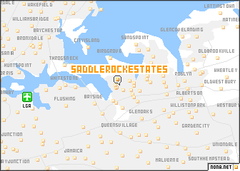 map of Saddle Rock Estates