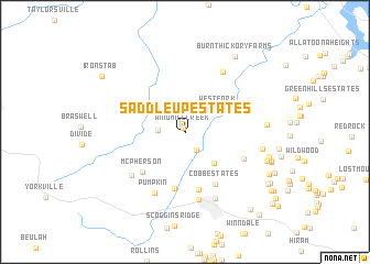 map of Saddle Up Estates