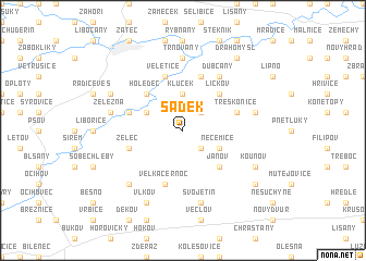 map of Sádek