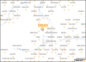 map of Sádek
