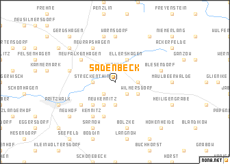 map of Sadenbeck