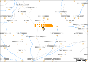 map of Şādeqābād