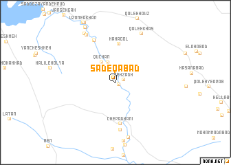 map of Şādeqābād