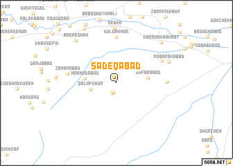 map of Şādeqābād