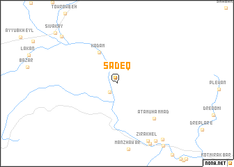 map of Şādeq