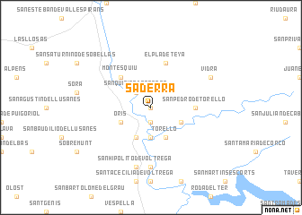 map of Saderra