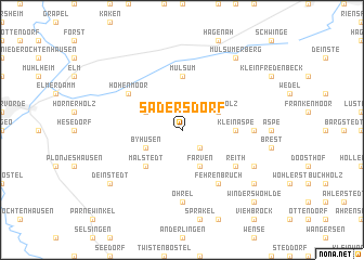 map of Sadersdorf