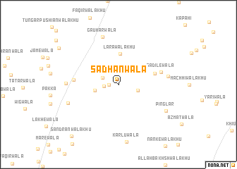map of Sadhanwāla