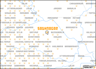 map of Sādhnagar