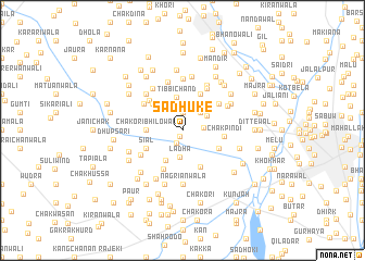 map of Sādhūke