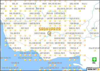 map of Sādhupāra