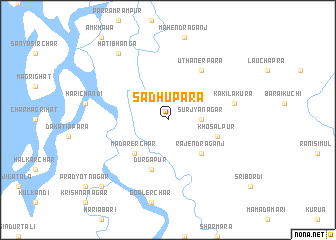 map of Sādhupāra