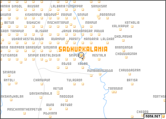 map of Sādhur Kalamia