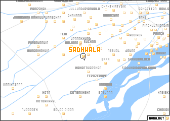 map of Sādhwāla