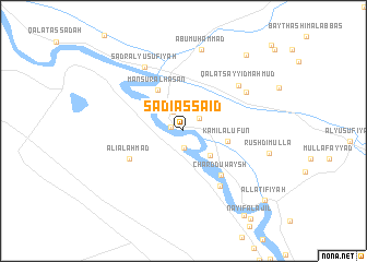 map of Sa‘dī as Sa‘īd