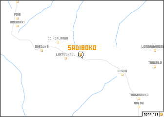 map of Sadiboko