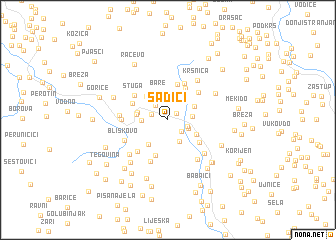 map of Sadići