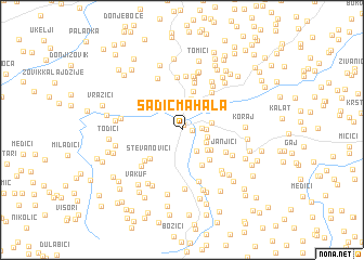 map of Šadić Mahala