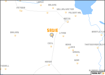 map of Sadie