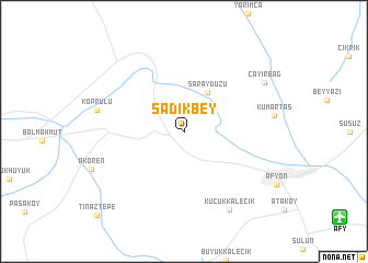 map of Sadıkbey