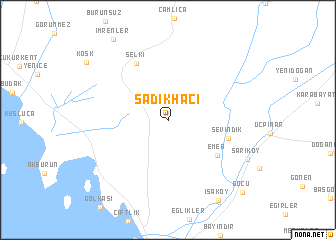 map of Sadıkhacı