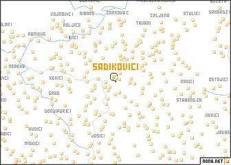 map of Sadikovići