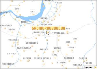 map of Sadiouroubougou