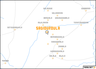 map of Sadiouroula