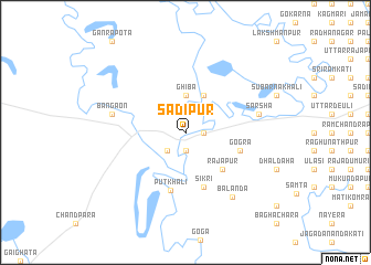 map of Sādipur