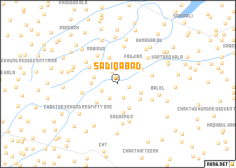 map of Sādiqābād