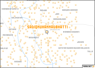 map of Sādiq Muhammad Bhātti