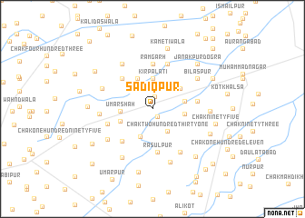 map of Sādiqpur