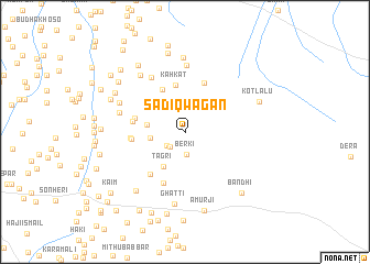 map of Sādiq Wagan