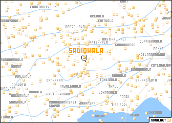 map of Sādiqwāla