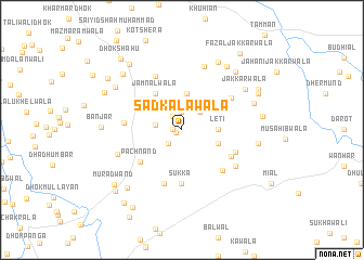 map of Sadkālāwāla