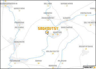 map of Sadkovtsy