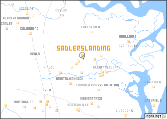 map of Sadlers Landing