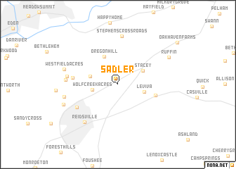 map of Sadler