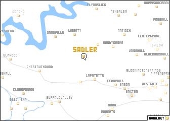 map of Sadler