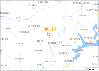 map of Sadler