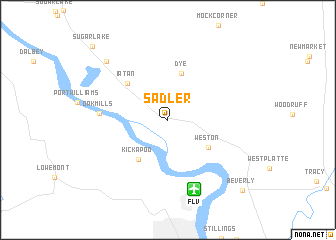 map of Sadler