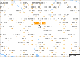 map of Sádlno