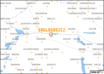 map of Sadłogoszcz