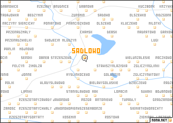 map of Sadłowo