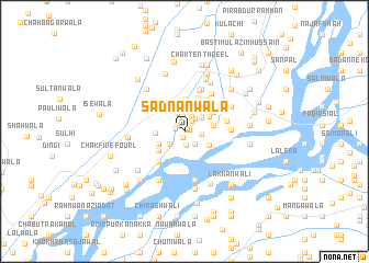 map of Sadnānwāla