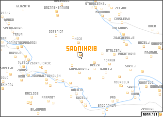 map of ((Sadni Hrib ))