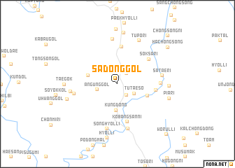 map of Sadong-gol